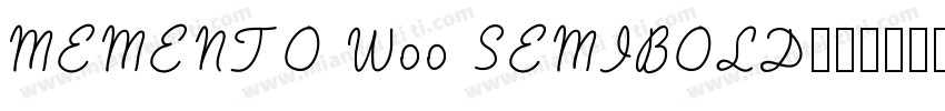Memento W00 Semibold字体转换